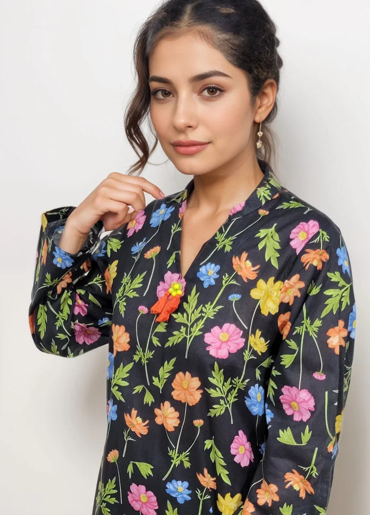 Stitching Cotton Women Pret Pure Cambric 2 Piece Printed Suit D-26 - SummerCollection