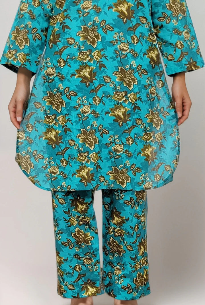 Stitching Cotton Women Pret Pure Cambric 2 Piece Printed Suit D-31 - SummerCollection