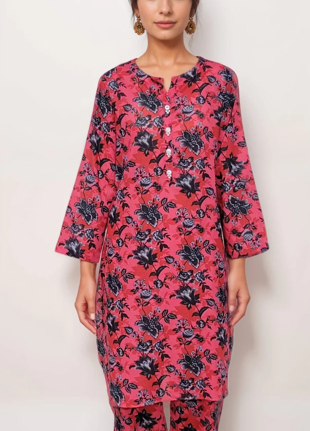 Stitching Cotton Women Pret Pure Cambric 2 Piece Printed Suit D-29 - SummerCollection