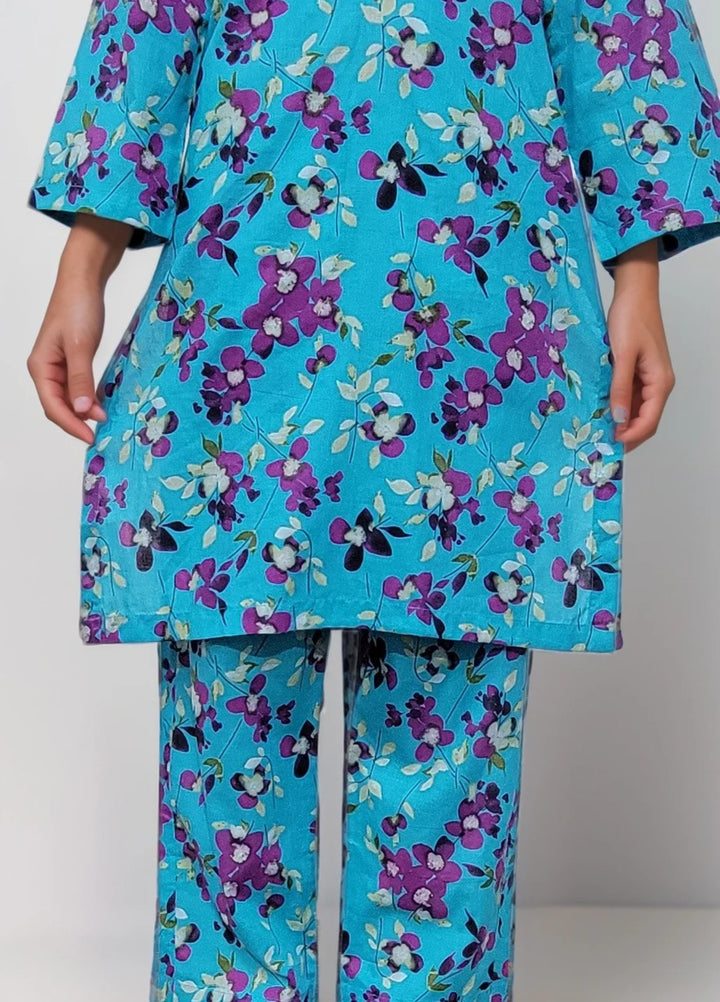 Stitching Cotton Women Pret Pure Cambric 2 Piece Printed Suit D-39 - SummerCollection