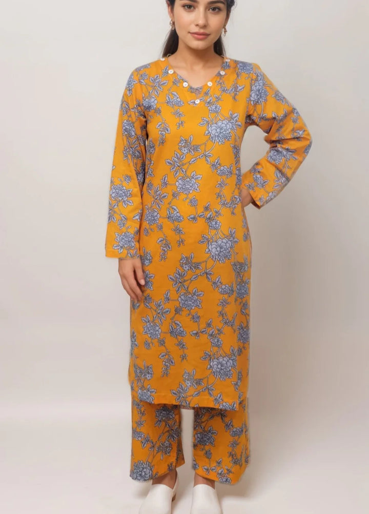 Stitching Cotton Women Pret Pure Cambric 2 Piece Printed Suit D-07 - SummerCollection