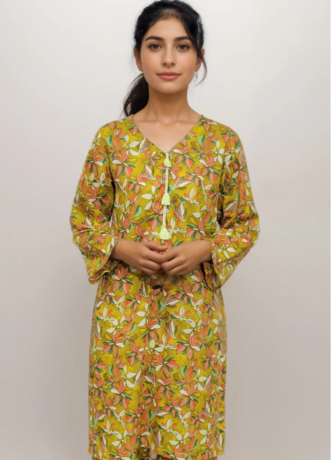 Stitching Cotton Women Pret Pure Cambric 2 Piece Printed Suit D-22 - SummerCollection
