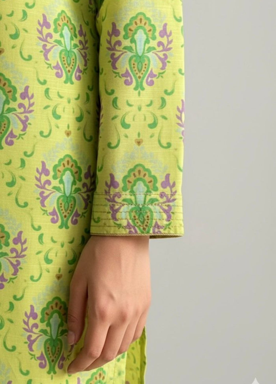 Tosheeza Saith Women Pret Printed Khaddar 2 Piece Green - Winter Collection