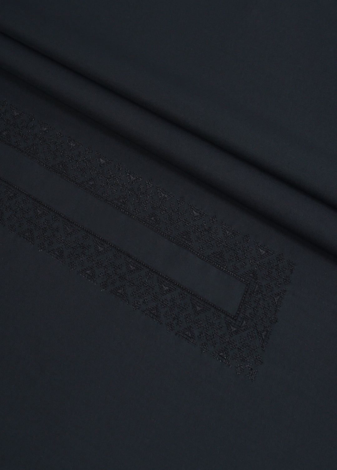 Monochrome by Fabrich Mens Unstitched Embroidered Cotton Kameez Shalwar GTS-FE-037 - Festive Collection