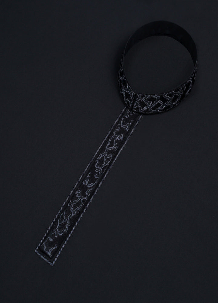 Monochrome by Fabrich Mens Unstitched Embroidered Cotton Kameez Shalwar GTS-FE-035 - Festive Collection