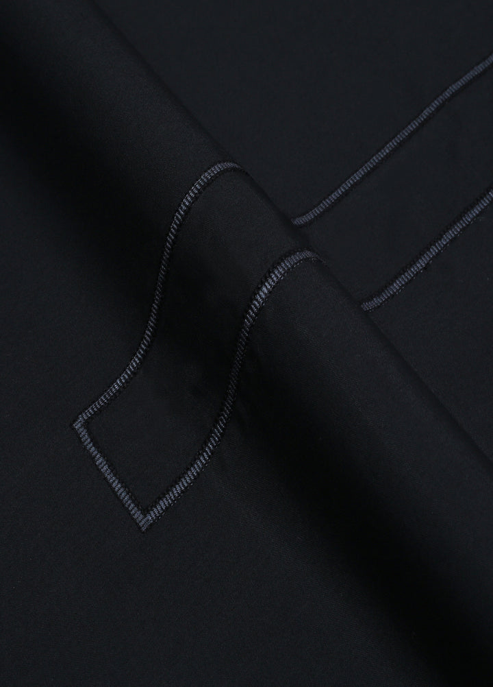 Monochrome by Fabrich Mens Unstitched Embroidered Cotton Kameez Shalwar GTS-FE-035 - Festive Collection