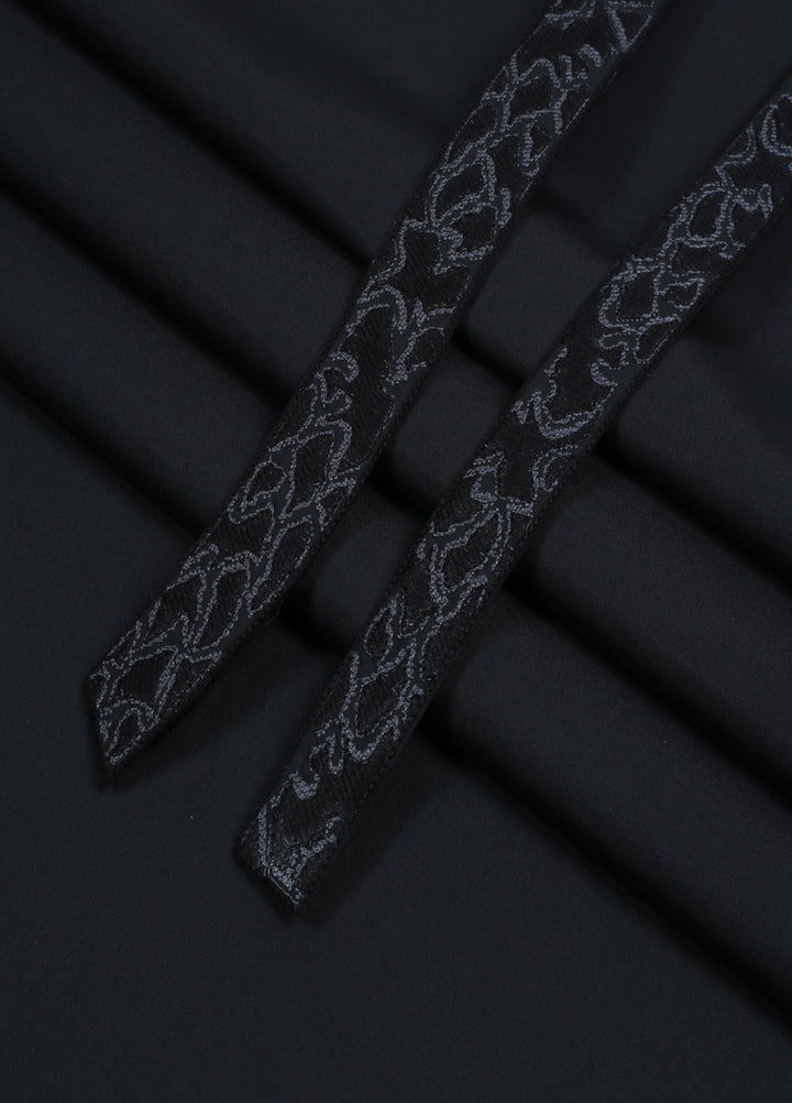 Monochrome by Fabrich Mens Unstitched Embroidered Cotton Kameez Shalwar GTS-FE-035 - Festive Collection