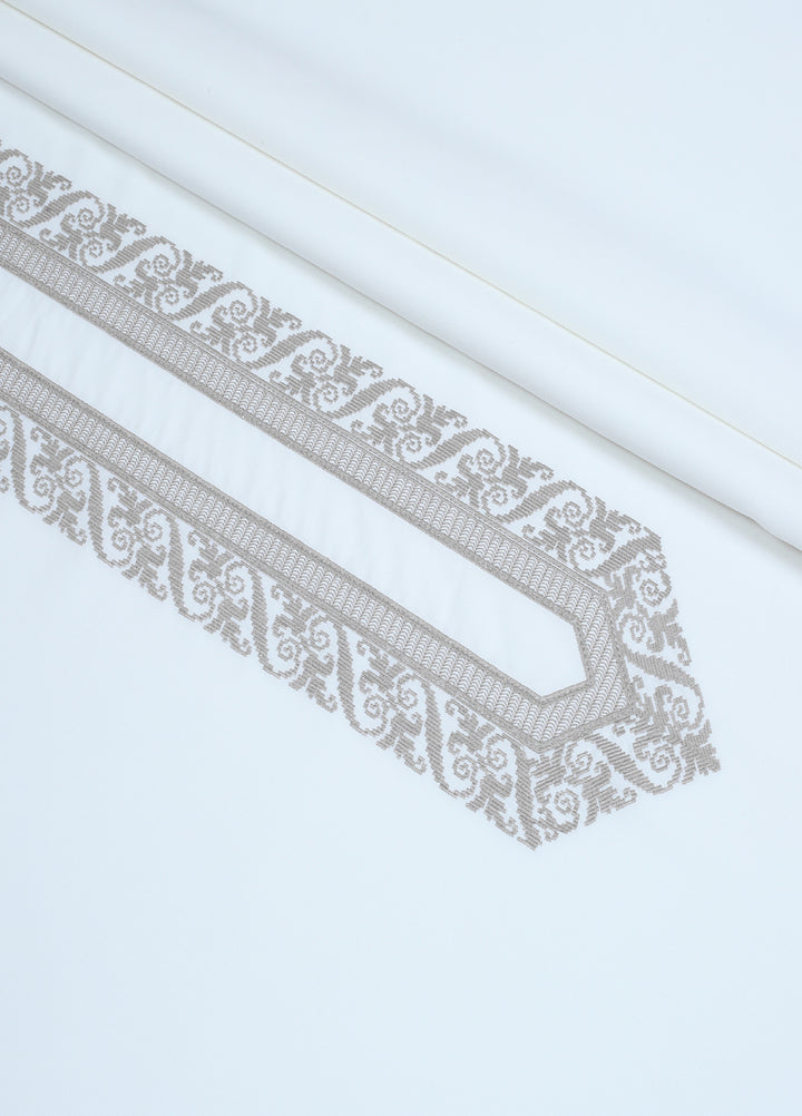 Monochrome by Fabrich Mens Unstitched Embroidered Cotton Kameez Shalwar GTS-FE-032 - Festive Collection