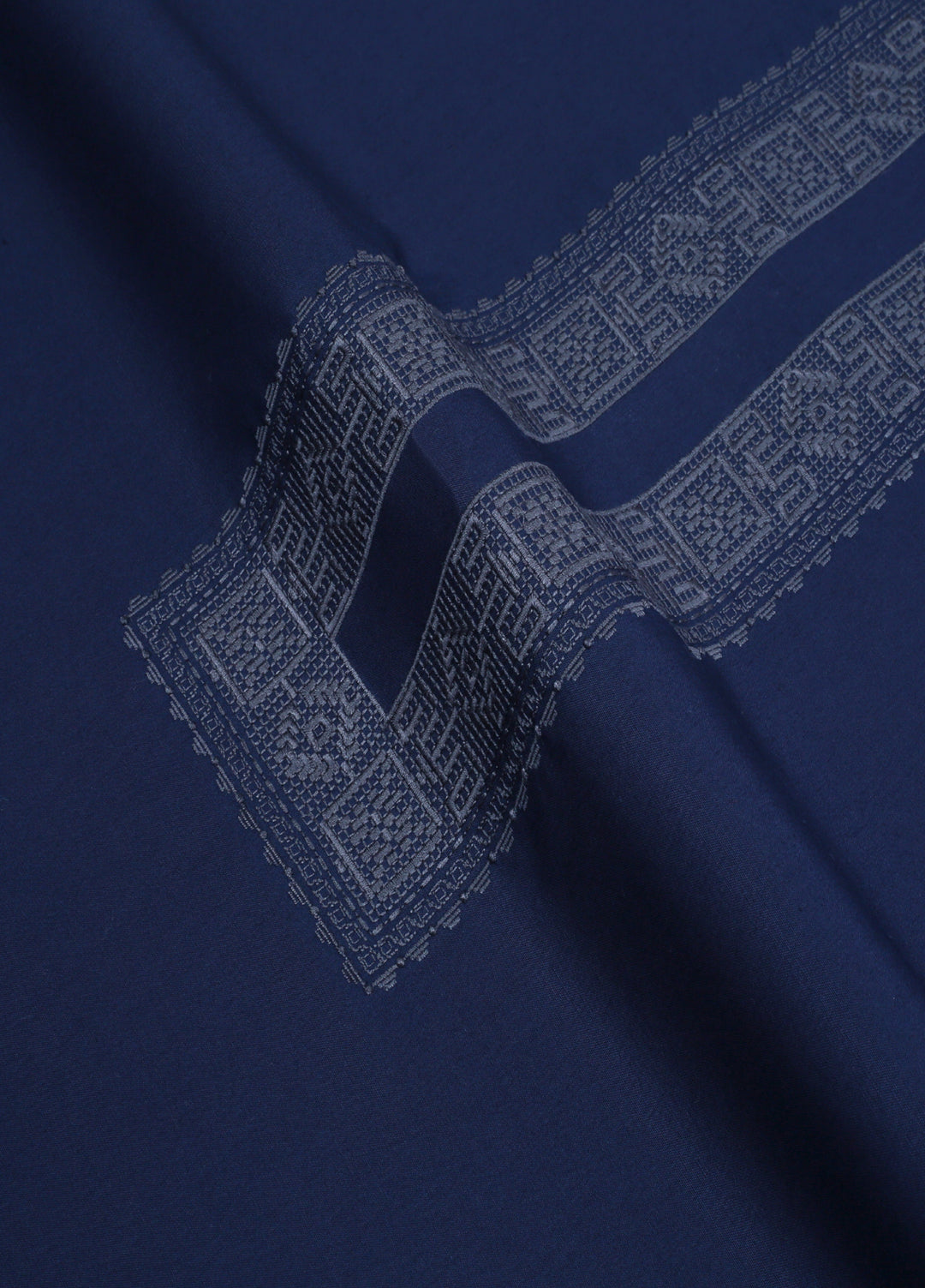 Monochrome by Fabrich Mens Unstitched Embroidered Cotton Kameez Shalwar GTS-FE-029 - Festive Collection