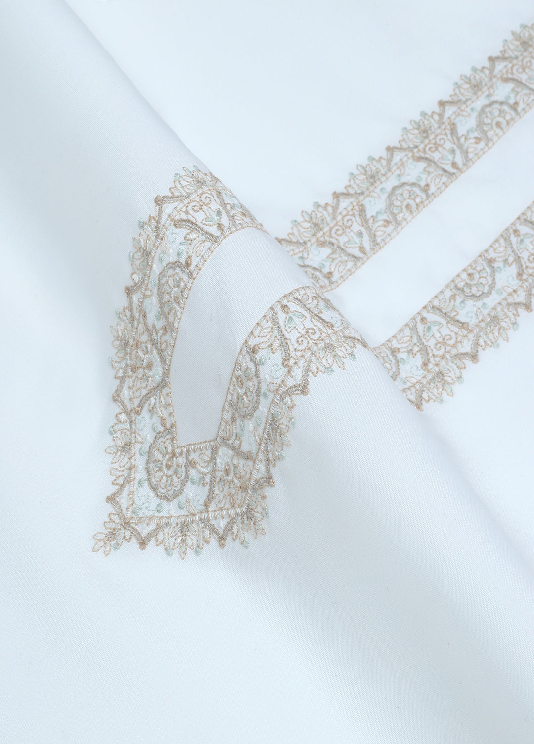 Monochrome by Fabrich Mens Unstitched Embroidered Cotton Kameez Shalwar GTS-FE-025 - Festive Collection