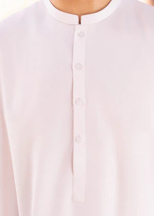 Alif by Buraq Online Mens RTW Solids Wash and Wear Kurta Shalwar White Ban - Casual Collection