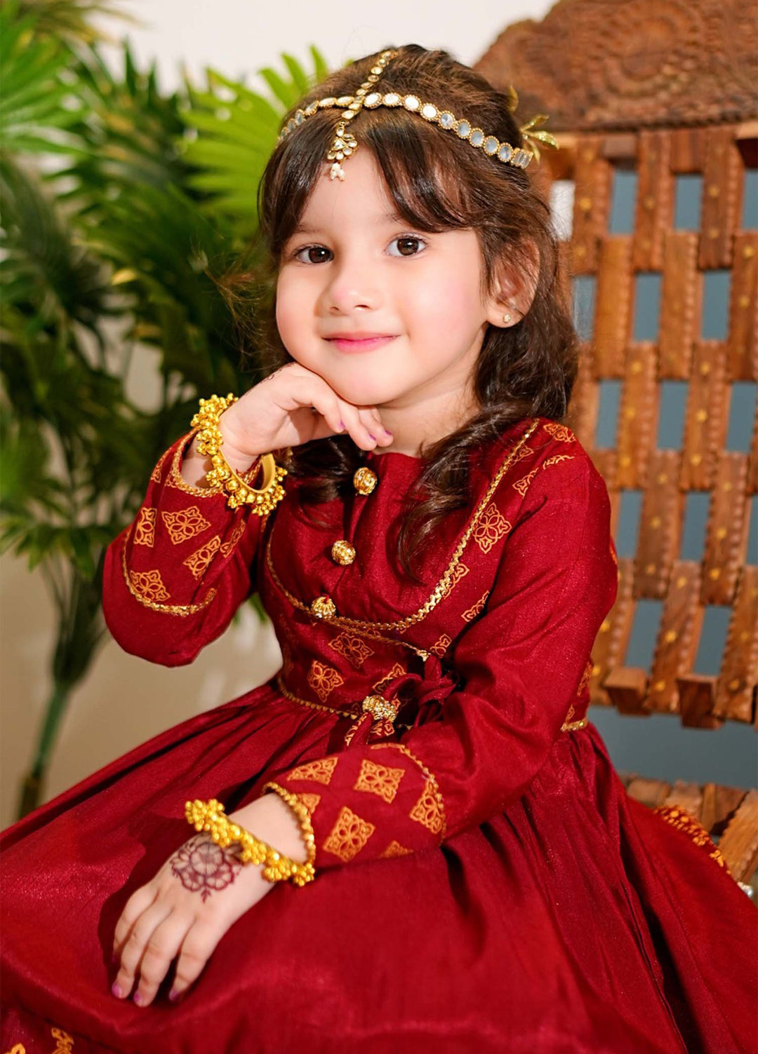 Modest Girls Pret Printed Rawsilk 3 Piece Suit Marsia - Wedding Collection