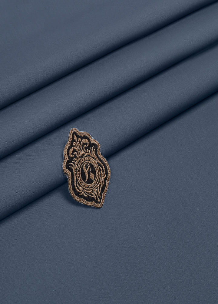 Atlantis by Fabrich Mens Unstitched Kurta Shalwar Wash N Wear Gunmetal - Summer Collection