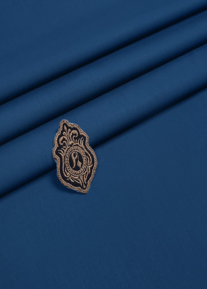 Atlantis by Fabrich Mens Unstitched Kurta Shalwar Wash N Wear Prussian - Summer Collection