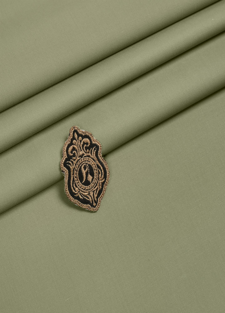 Atlantis by Fabrich Mens Unstitched Kurta Shalwar Wash N Wear Moss - Summer Collection