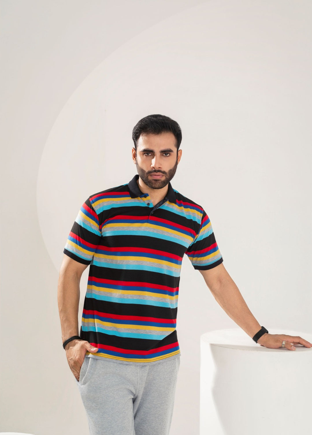 Buraq Online Mens Western Polo Cotton T-Shirt BRQ 172 - Summer Collection