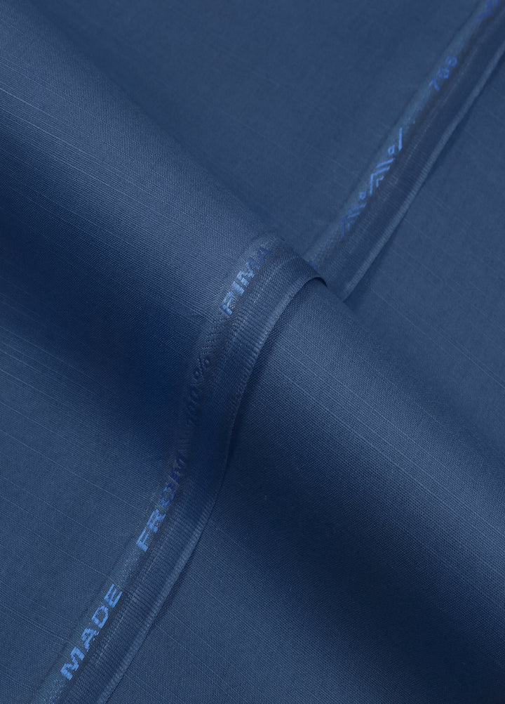 Zouq by Fabrich Mens Unstitched Cotton 2 Piece Kurta Shalwar Prussian - Summer Collection