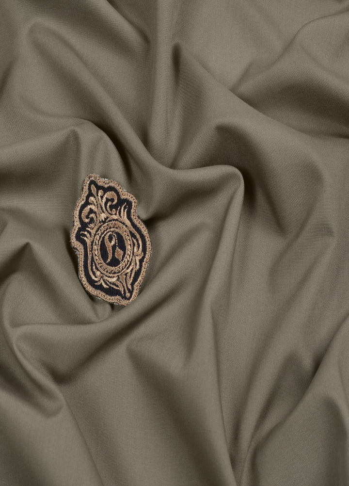 Prime Suiting by Fabrich Mens Unstitched Wash N Wear Moss - Summer Collection