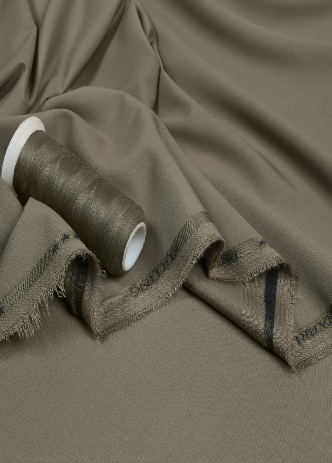 Prime Suiting by Fabrich Mens Unstitched Wash N Wear Moss - Summer Collection