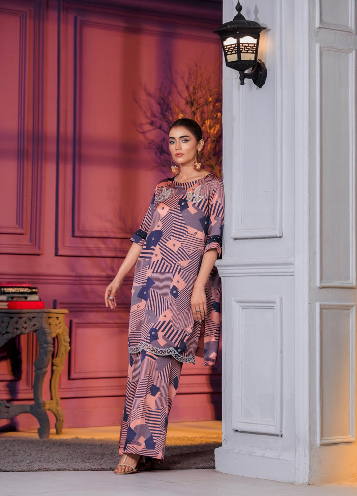 Afreen Sublimation by Huma Gul Pret Silk Hand work 2 Piece Suit HG-506 Elan - Festive Collection