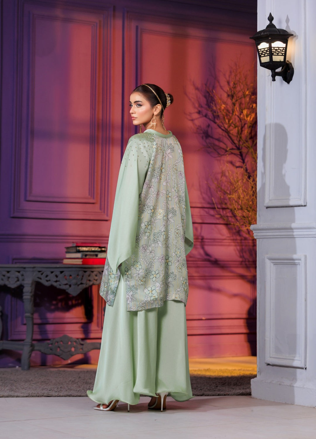 Afreen Sublimation by Huma Gul Pret Silk Hand work 2 Piece Suit HG-508 Suhana - Festive Collection