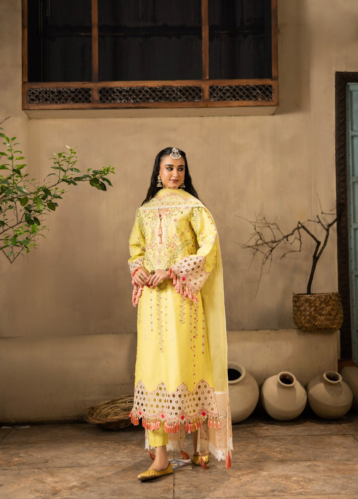 Ravish by Ruby Suleiman Unstitched Embroidered Lawn 3 Piece Suit Floral Whisper - Festive Collection