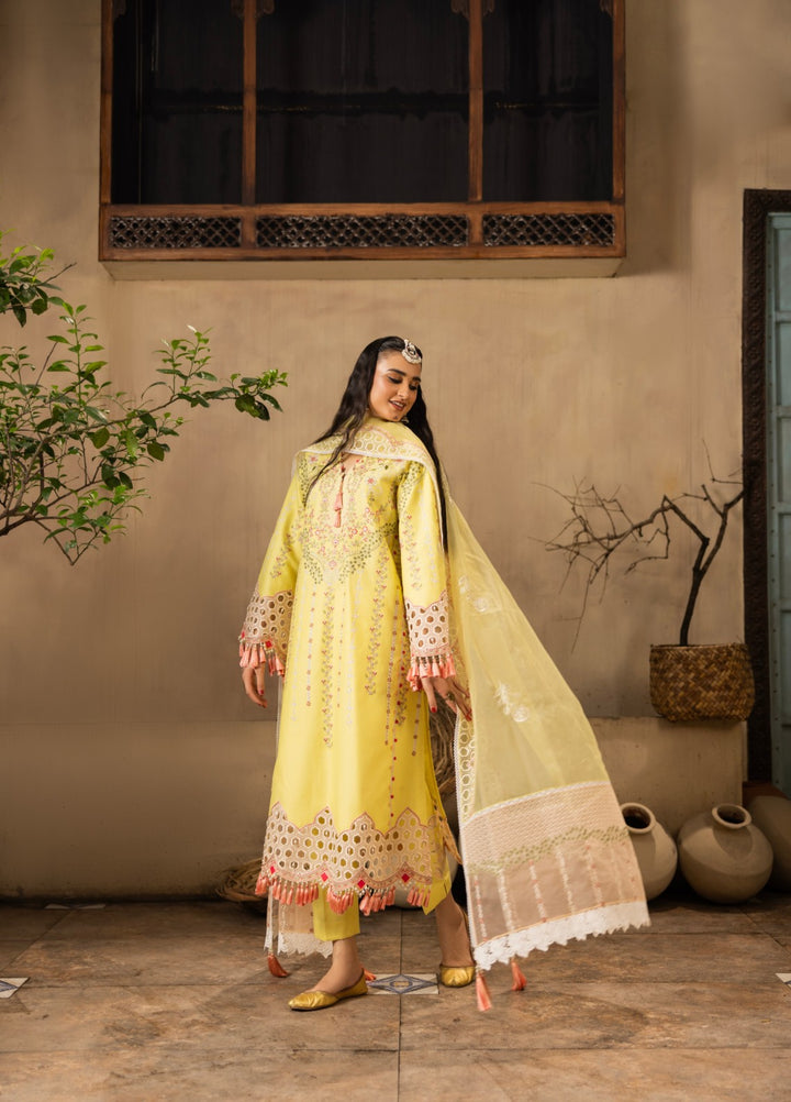 Ravish by Ruby Suleiman Unstitched Embroidered Lawn 3 Piece Suit Floral Whisper - Festive Collection