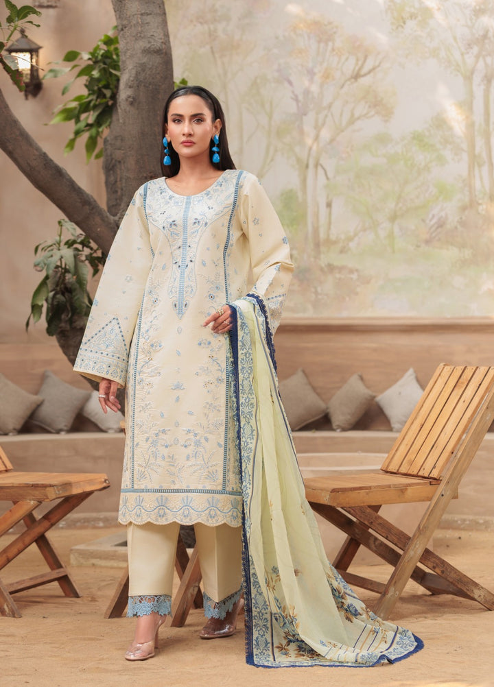 Rang e Gul by Huma Gul Unstitched Embroidered Lawn 3 Piece Suit HG-601 Zauq - Summer Collection