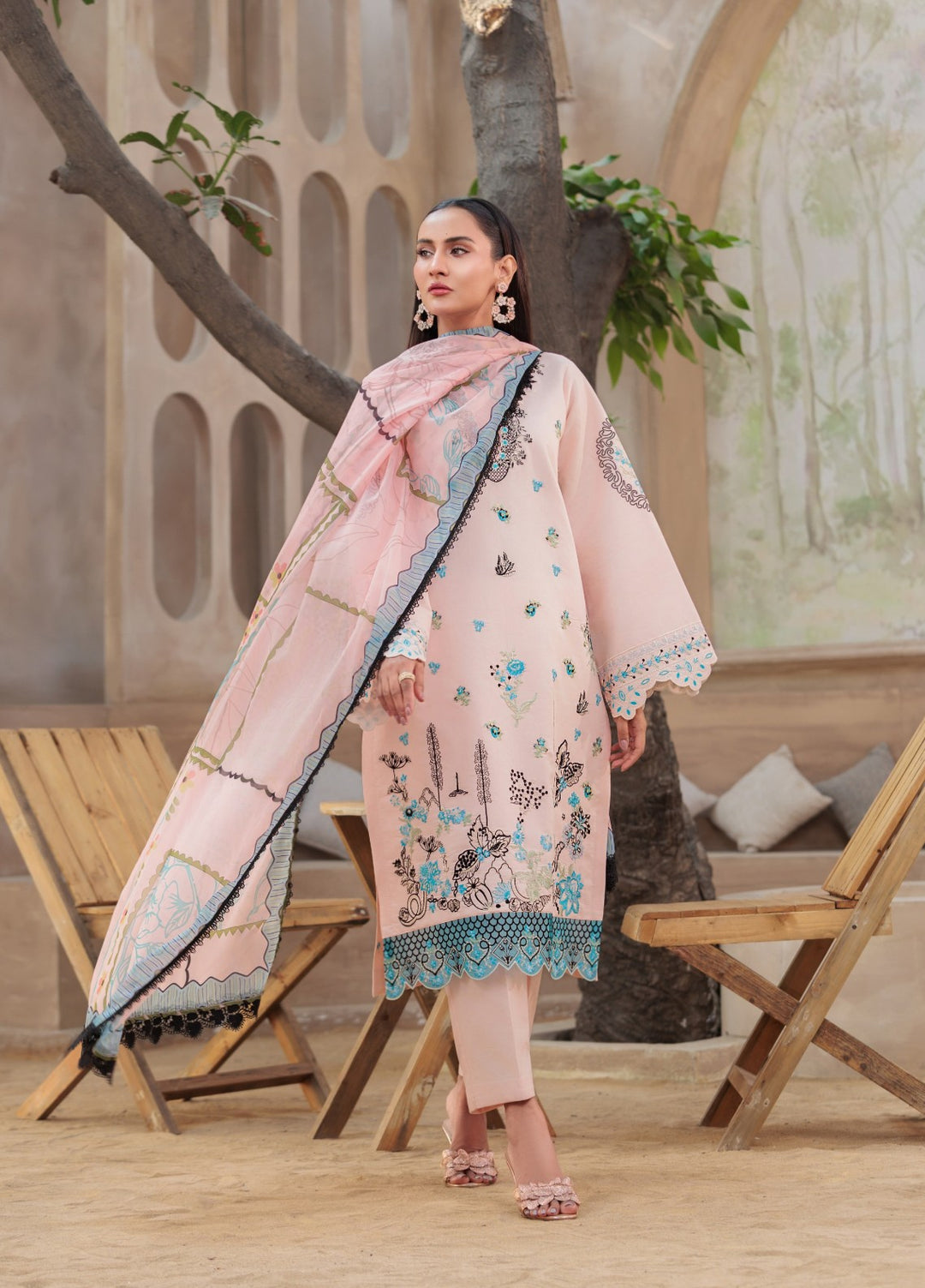 Rang e Gul by Huma Gul Unstitched Embroidered Lawn 3 Piece Suit HG-602 Afsana - Summer Collection