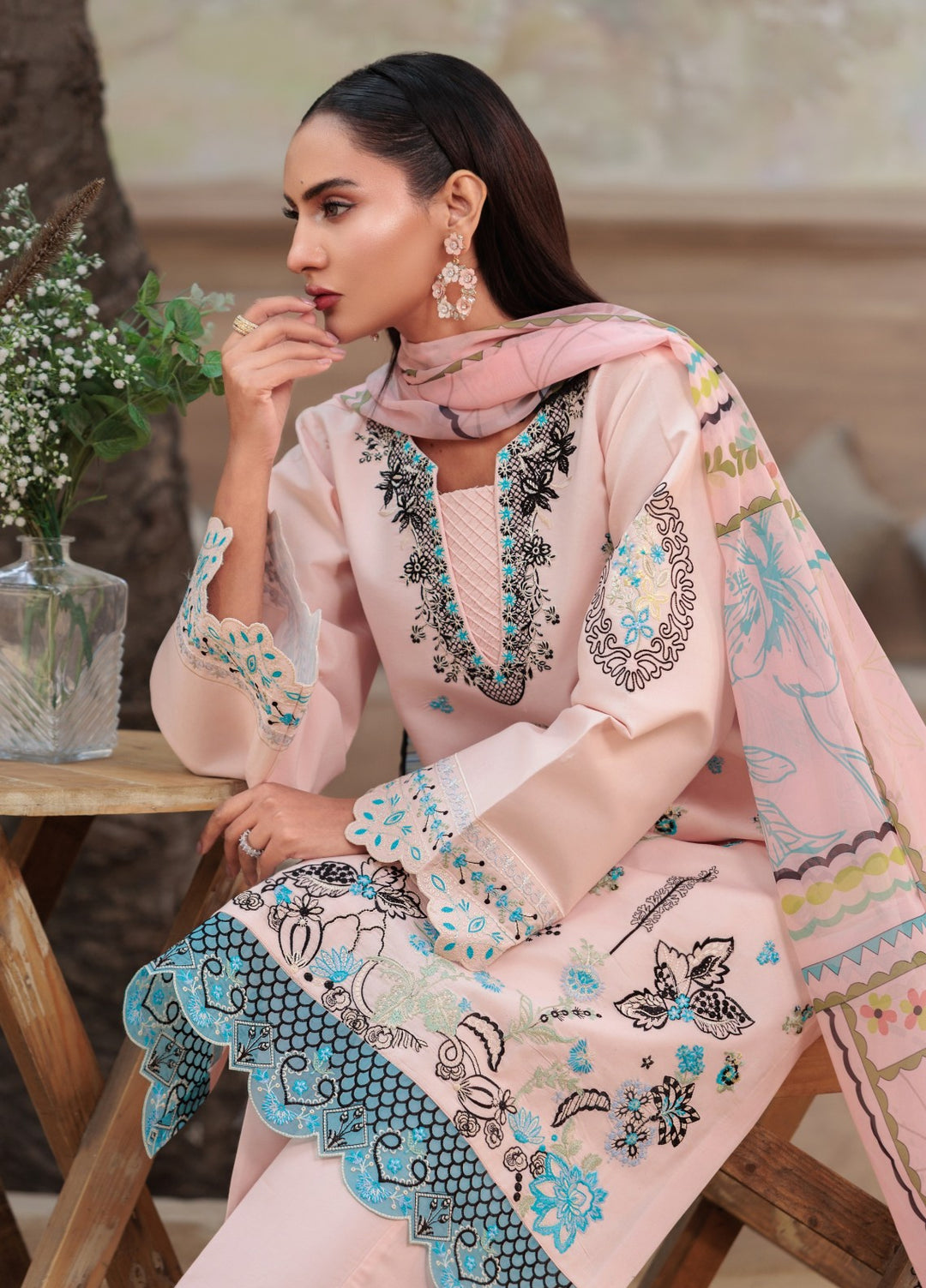 Rang e Gul by Huma Gul Unstitched Embroidered Lawn 3 Piece Suit HG-602 Afsana - Summer Collection