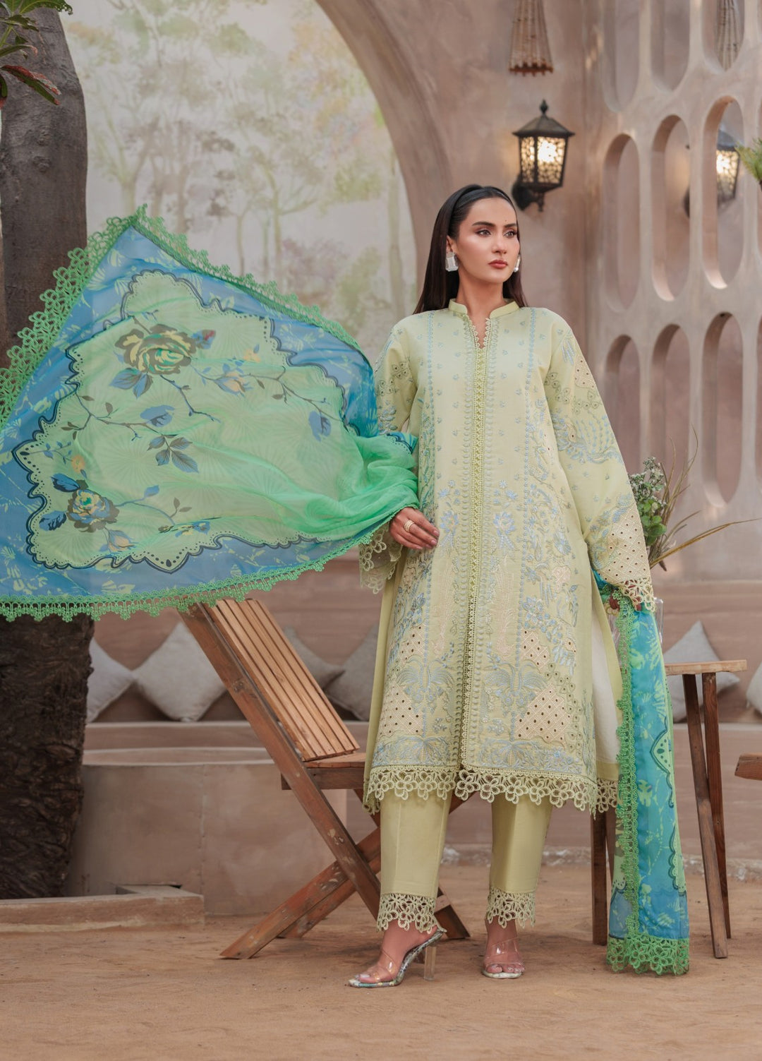 Rang e Gul by Huma Gul Unstitched Embroidered Lawn 3 Piece Suit HG-603 Parisa - Summer Collection