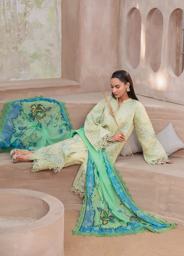 Rang e Gul by Huma Gul Unstitched Embroidered Lawn 3 Piece Suit HG-603 Parisa - Summer Collection