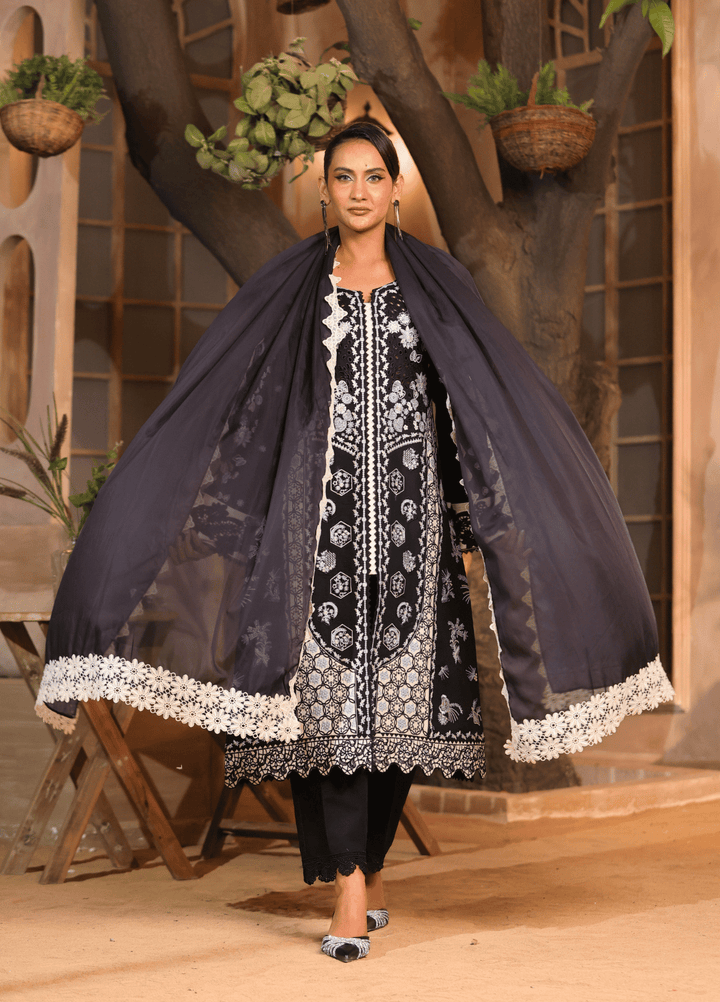 Rang e Gul by Huma Gul Unstitched Embroidered Lawn 3 Piece Suit HG-608 Zara - Summer Collection