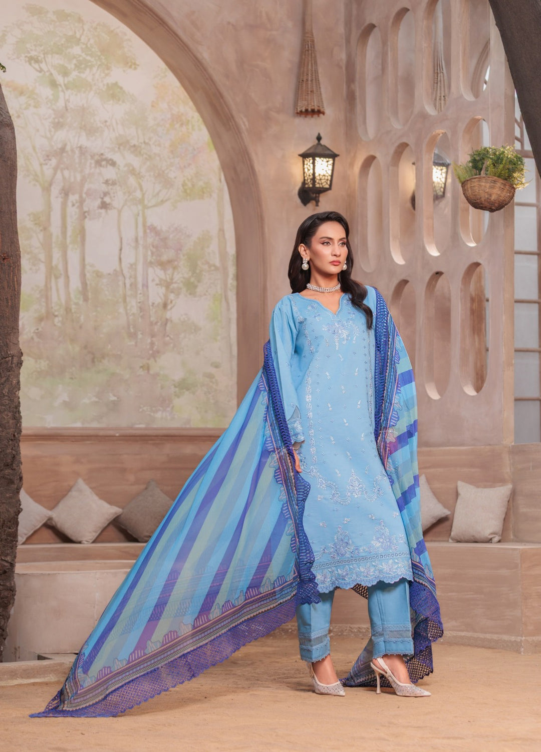 Rang e Gul by Huma Gul Unstitched Embroidered Lawn 3 Piece Suit HG-605 Riwaayat - Summer Collection