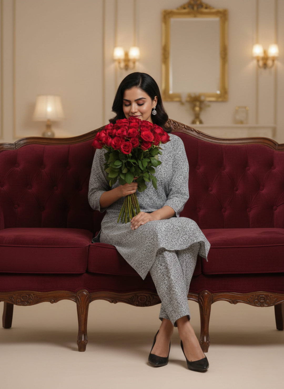 Khair-ul-wara Ramadan Edits Unstitched Printed Cotton 2 Piece Suit Dove Grey Mist - Summer Collection