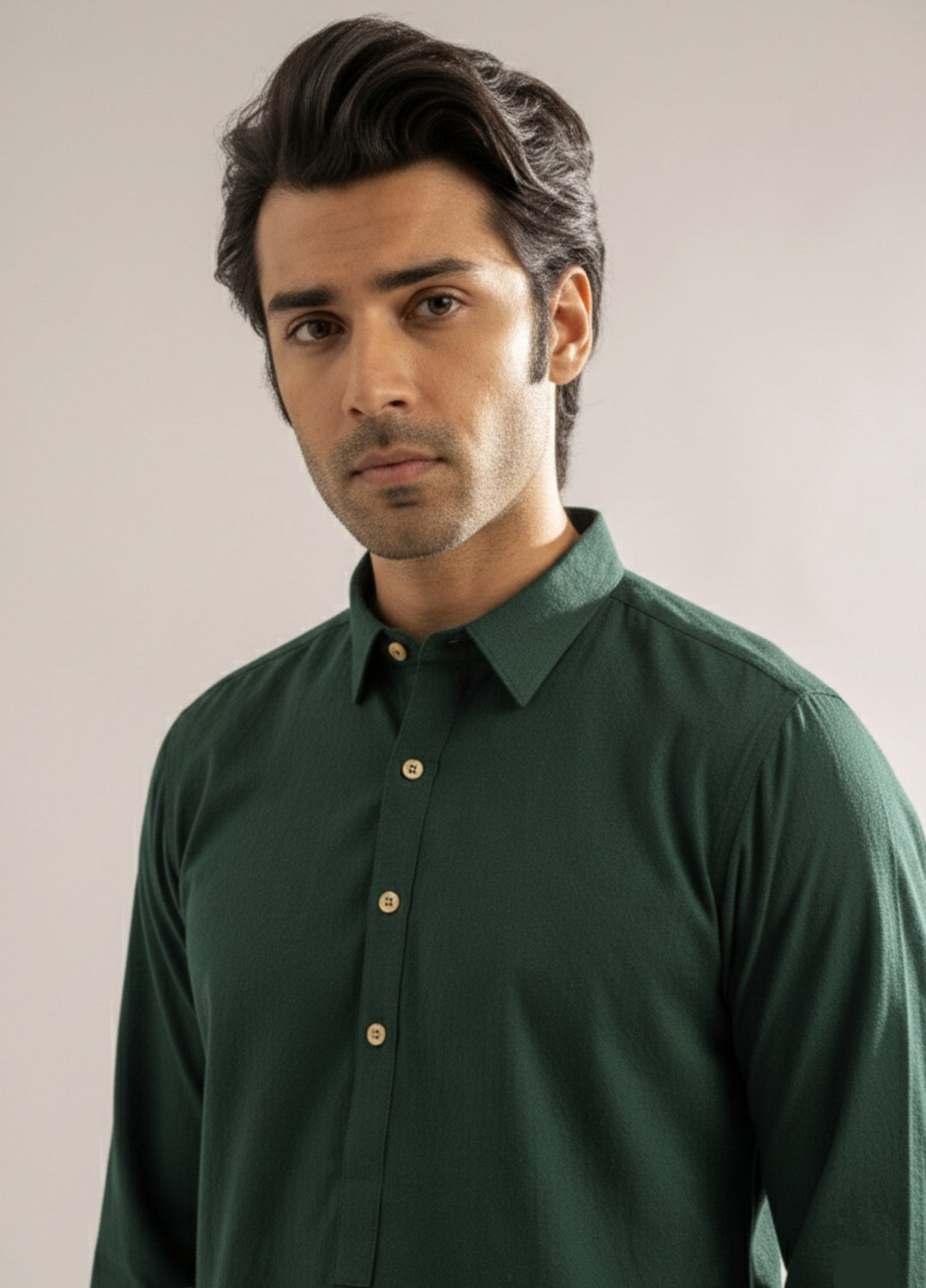 Dark green premium shalwar kameez