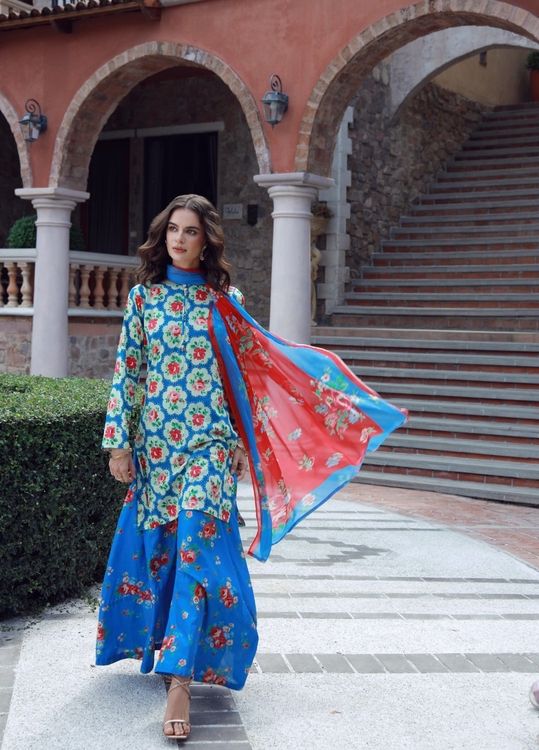 Stillness In Bloom By Feathers Printed Lawn 3 Piece Suit Celezia - Summer Collection