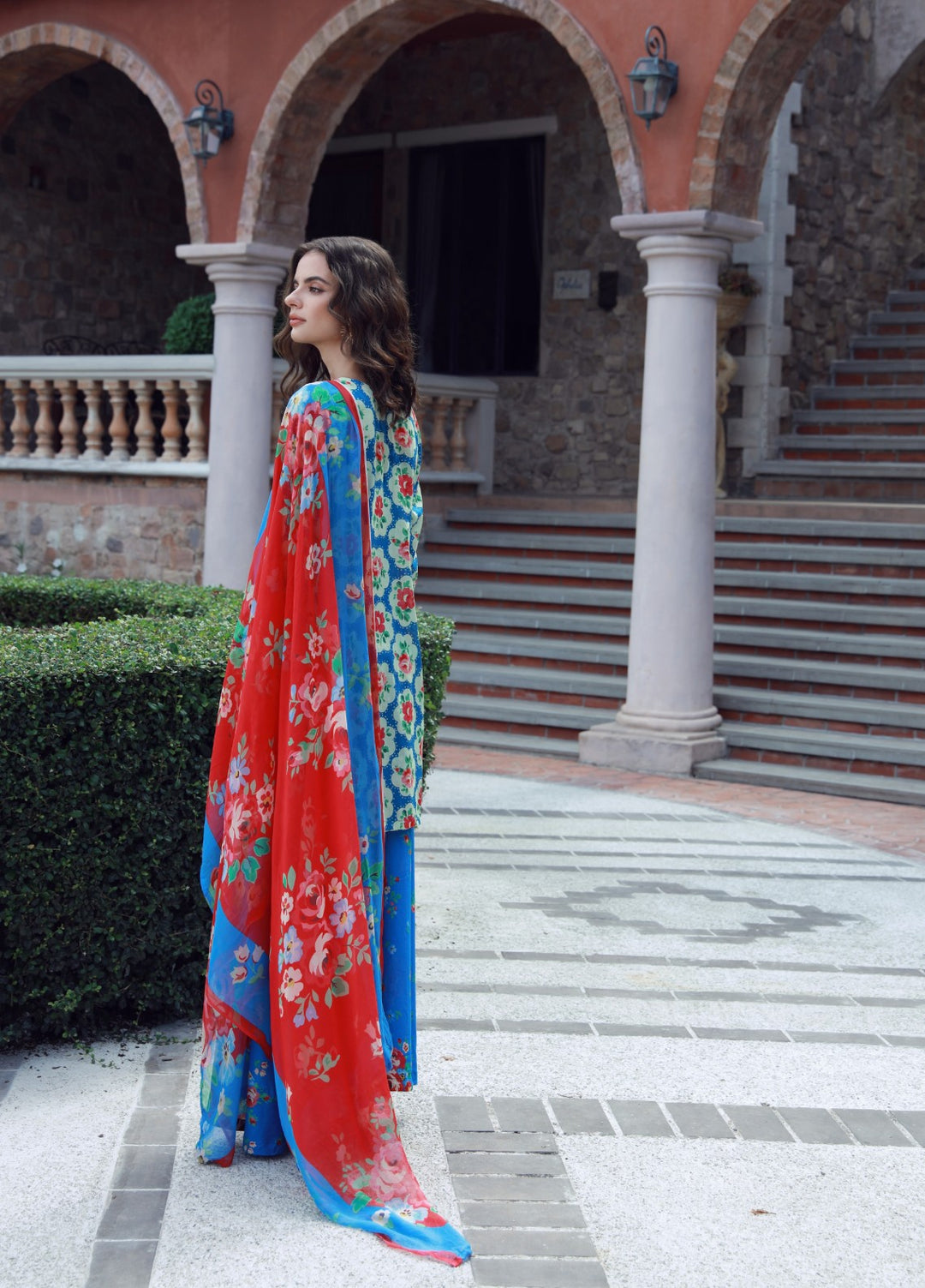 Stillness In Bloom By Feathers Printed Lawn 3 Piece Suit Celezia - Summer Collection