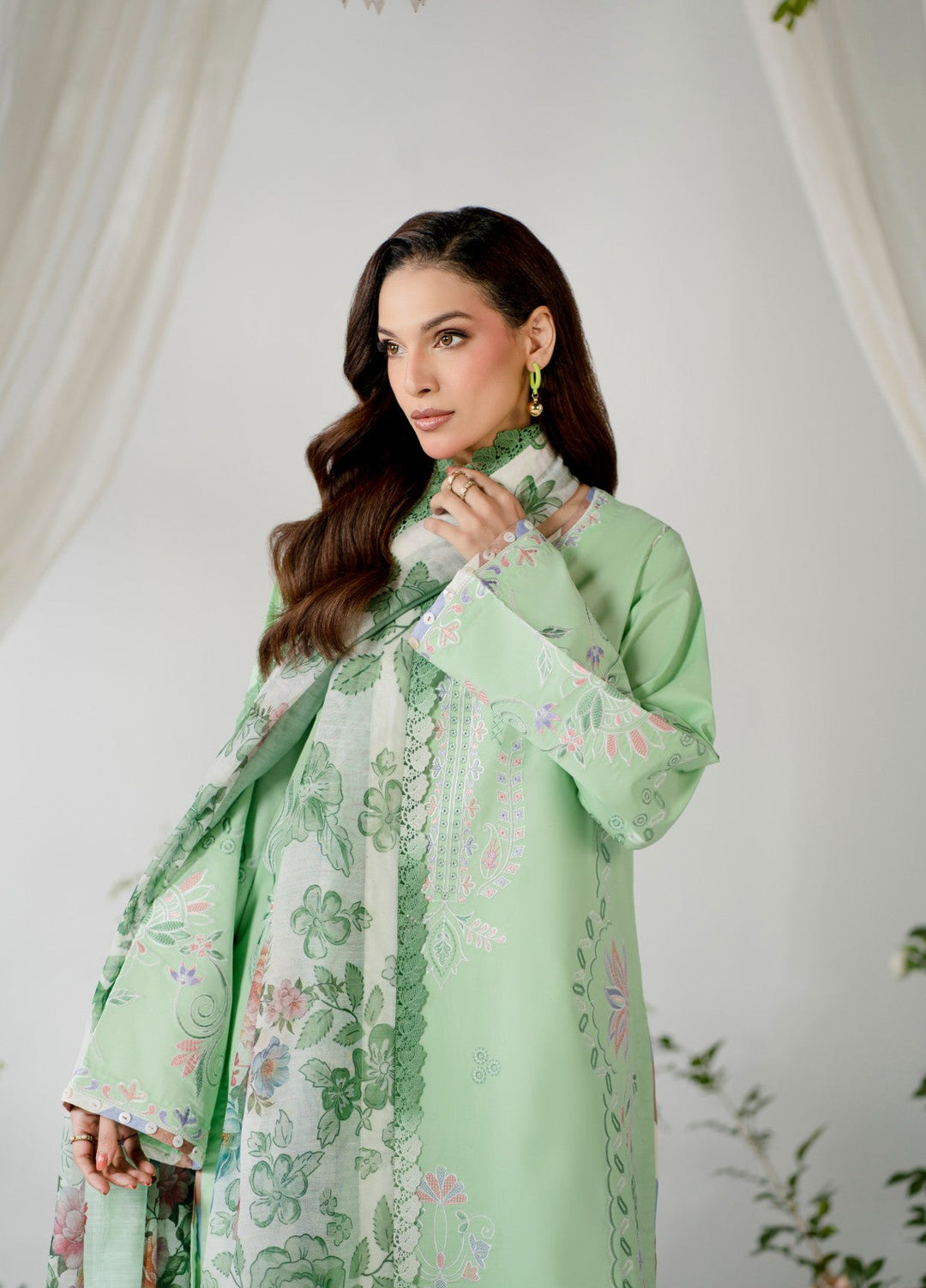 Atiya Irfan Women RTW Embroidered Lawn 3 Piece Suit SL-02 - Summer Collection