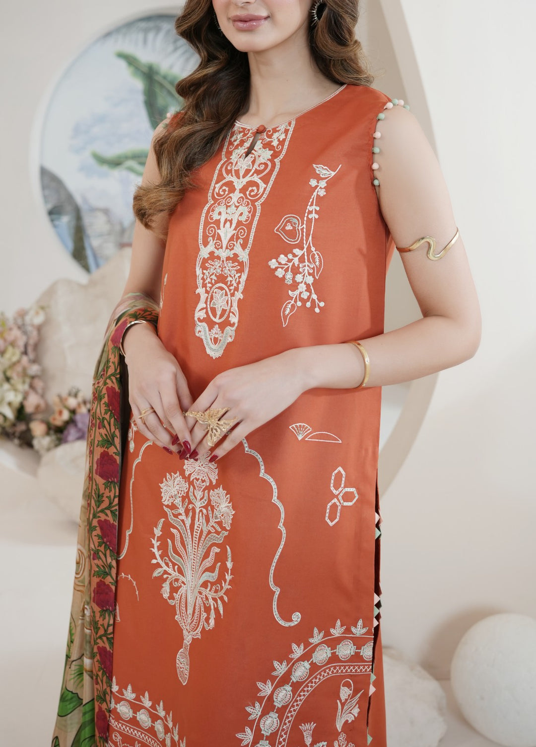 Atiya Irfan Women RTW Embroidered Lawn 3 Piece Suit SL-09 - Summer Collection
