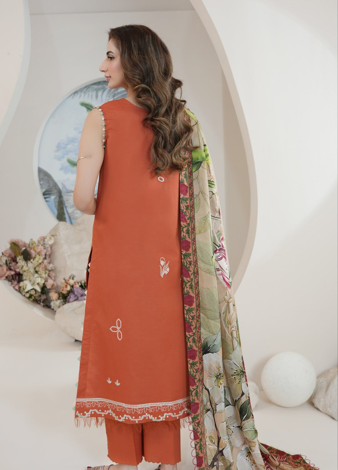 Atiya Irfan Women RTW Embroidered Lawn 3 Piece Suit SL-09 - Summer Collection