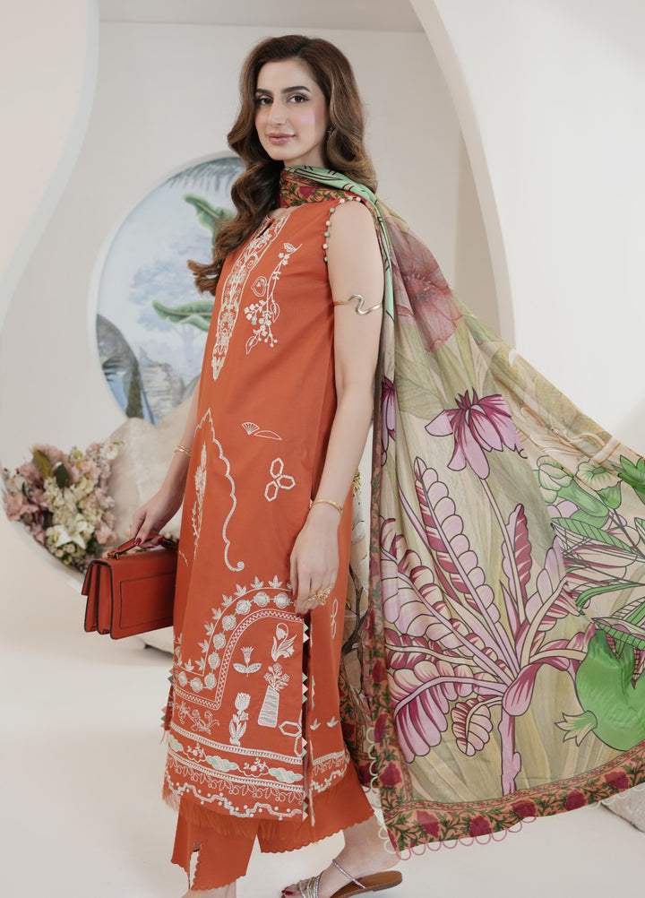 Atiya Irfan Women RTW Embroidered Lawn 3 Piece Suit SL-09 - Summer Collection