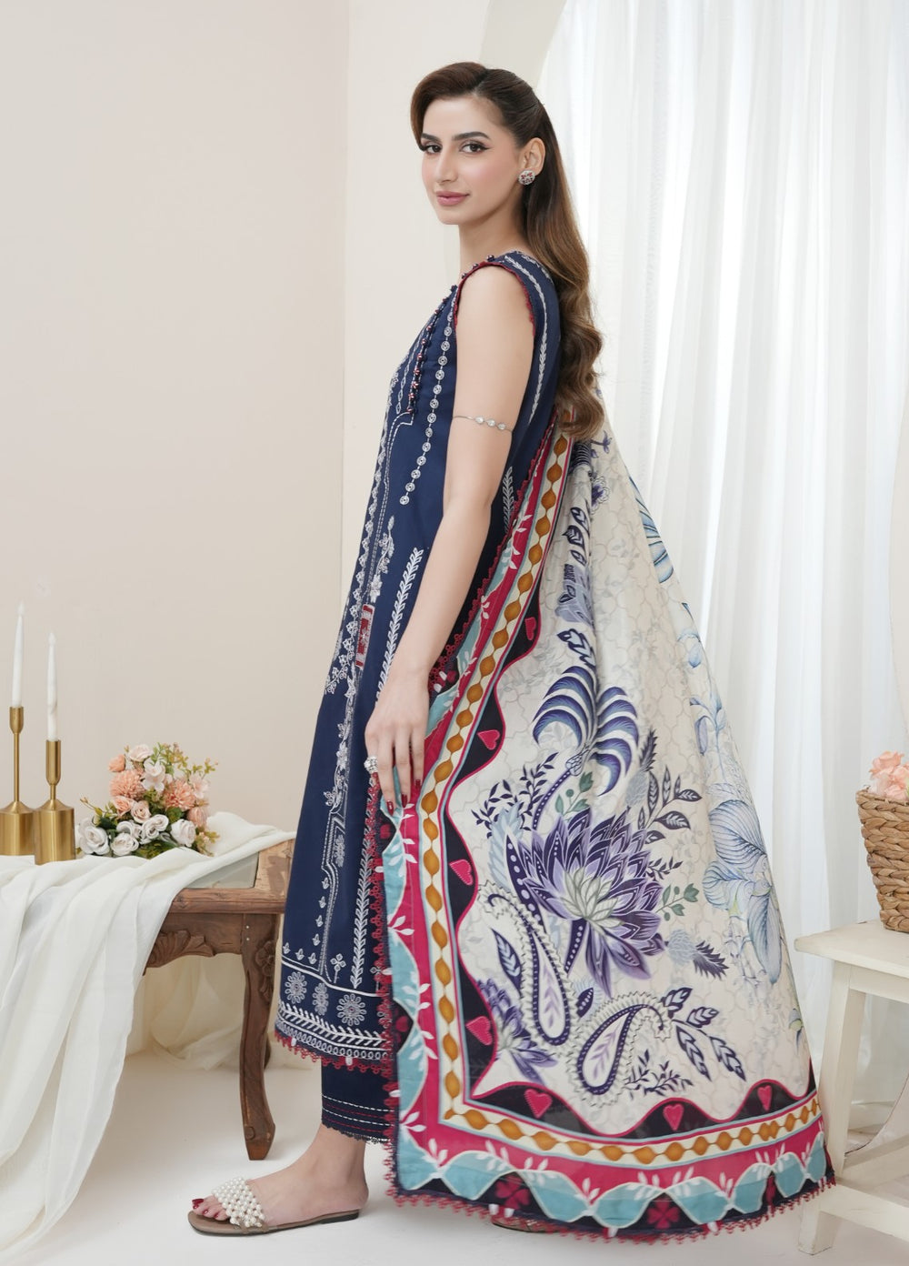 Atiya Irfan Women RTW Embroidered Lawn 3 Piece Suit SL-11 - Summer Collection