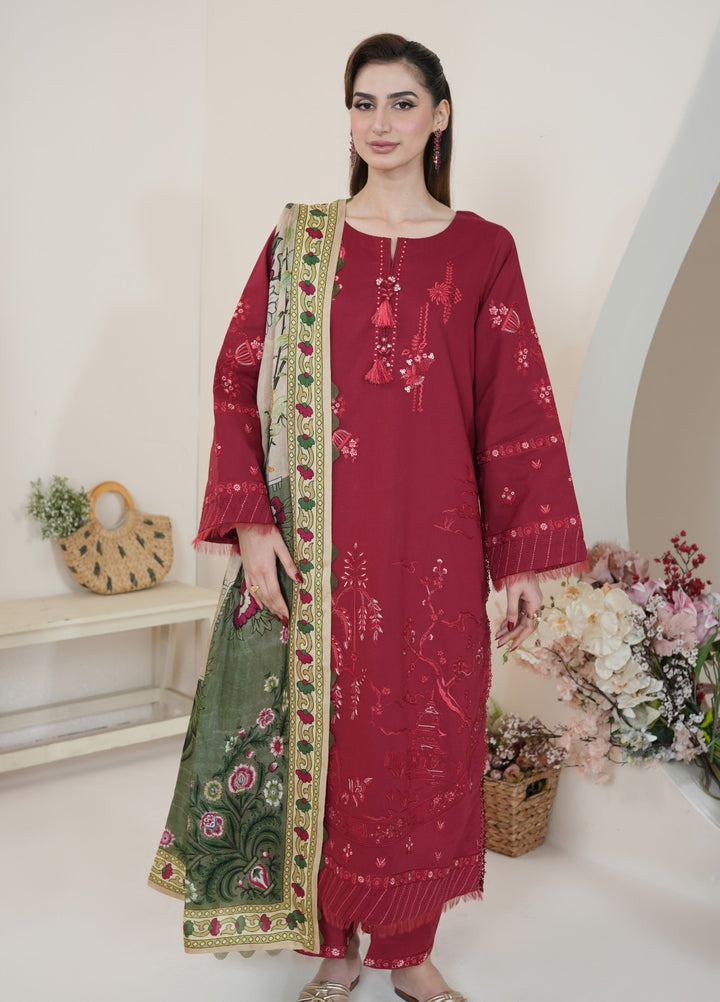 Atiya Irfan Women RTW Embroidered Lawn 3 Piece Suit SL-12 - Summer Collection