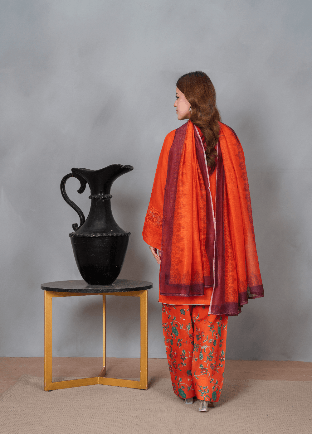 Fresh Fits by Haniya Mahnoor Women RTW Embroidered Raw Silk 3 Piece Suit Sahar - Casual Collection