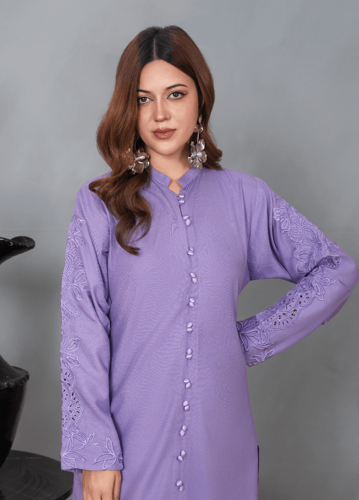 Fresh Fits by Haniya Mahnoor Women RTW Embroidered Linen 2 Piece Suit Zehra - Casual Collection