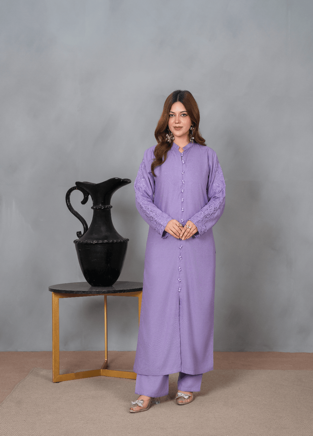 Fresh Fits by Haniya Mahnoor Women RTW Embroidered Linen 2 Piece Suit Zehra - Casual Collection