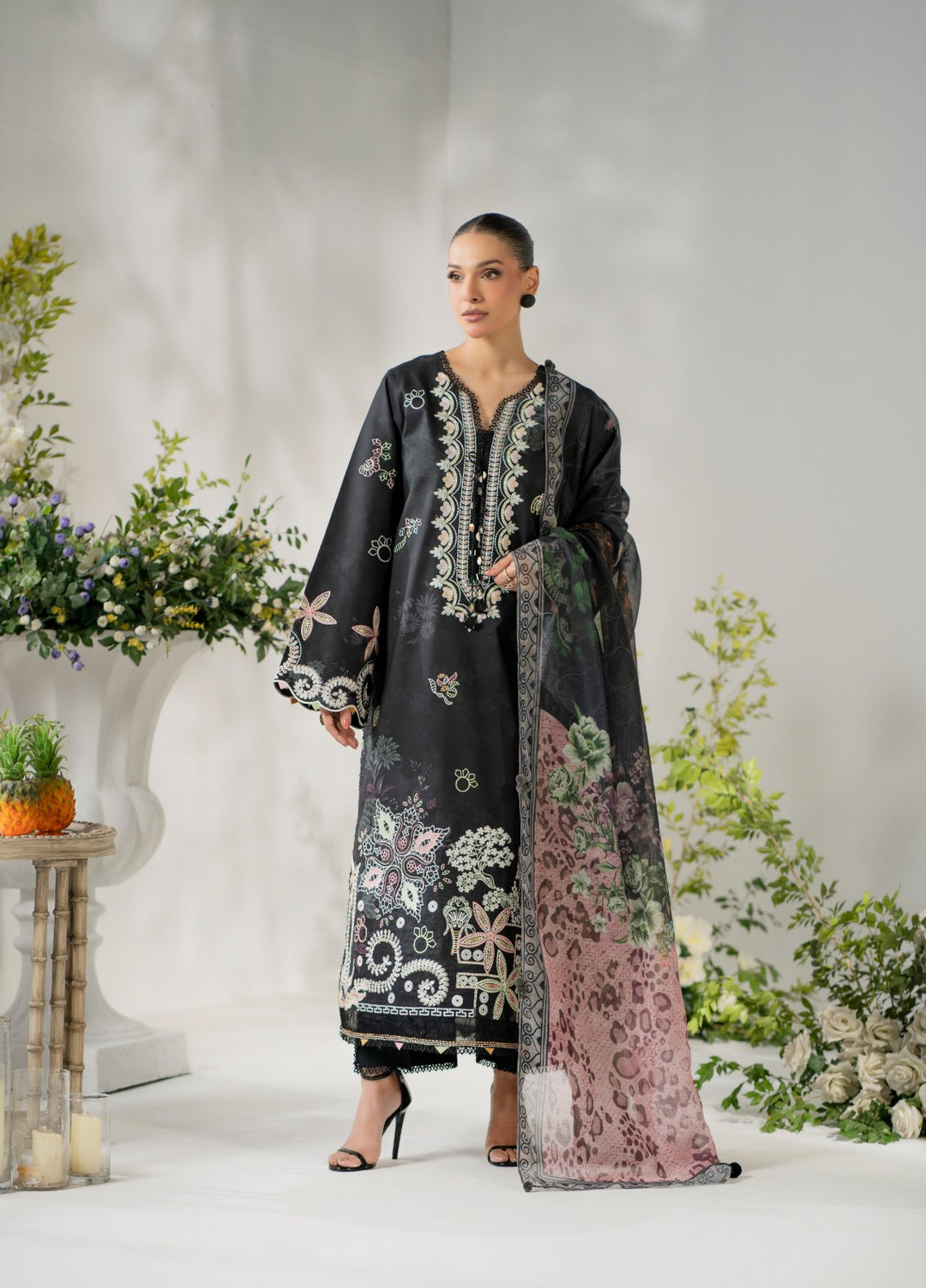 Atiya Irfan Women RTW Embroidered Lawn 3 Piece Suit AT-01 - Summer Collection