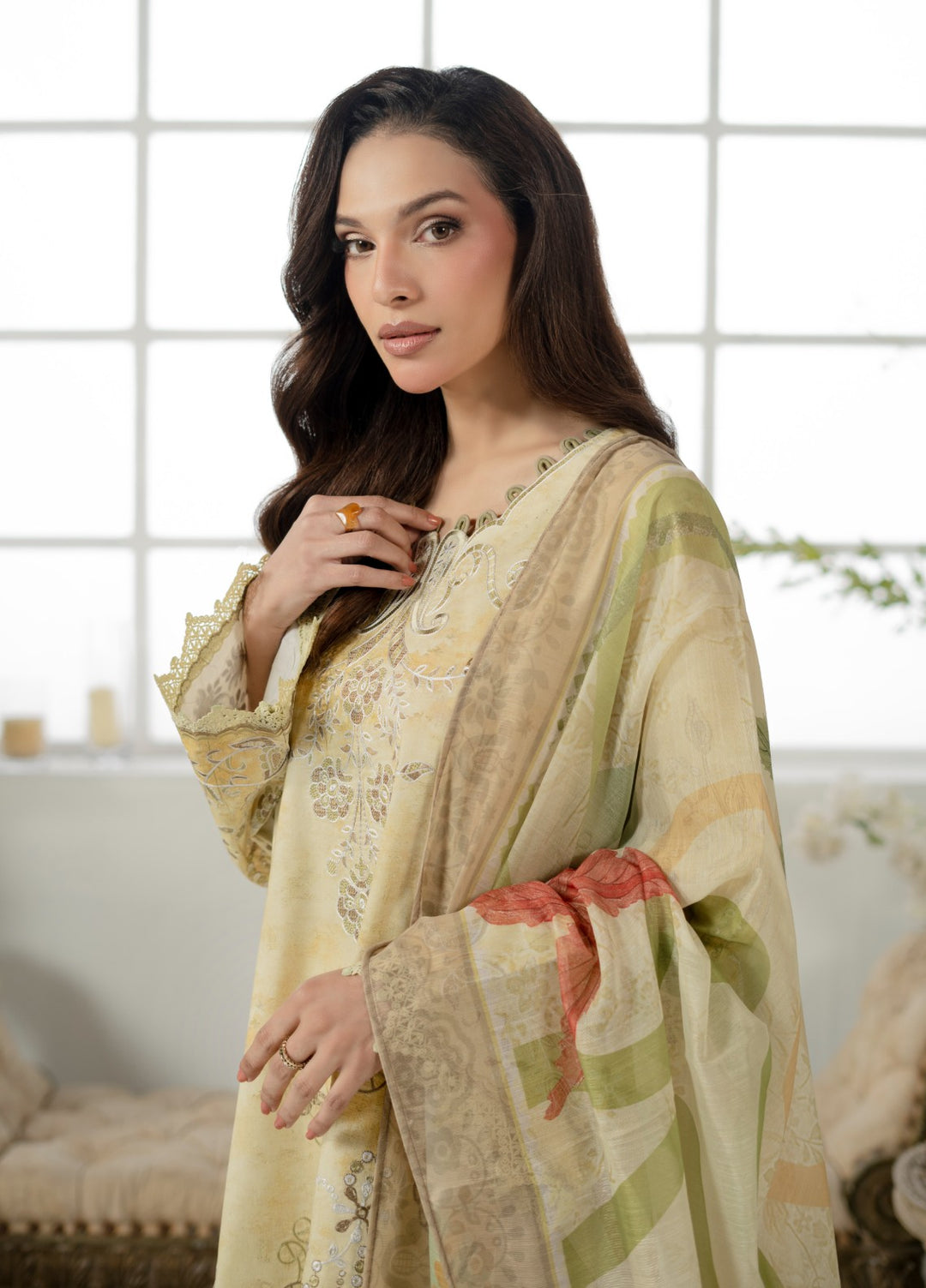 Atiya Irfan Women RTW Embroidered Lawn 3 Piece Suit AT-03 - Summer Collection