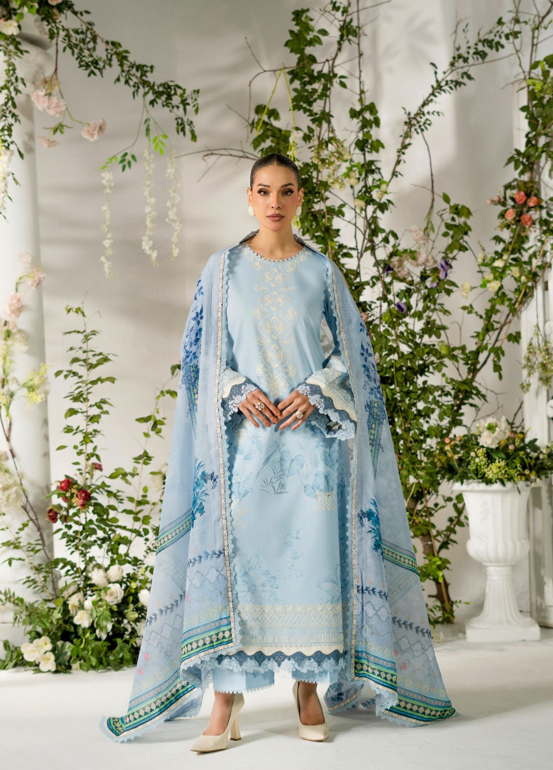 Atiya Irfan Women RTW Embroidered Lawn 3 Piece Suit AT-06 - Summer Collection